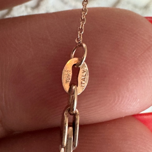 Roberto Coín 18k Pyramid Stud Pendant Necklace - Picture 5 of 8